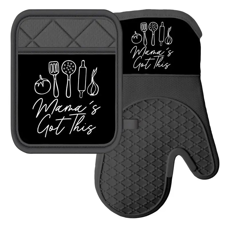 Mama's Got This Mitt/Pot Holder Set - African American inspired