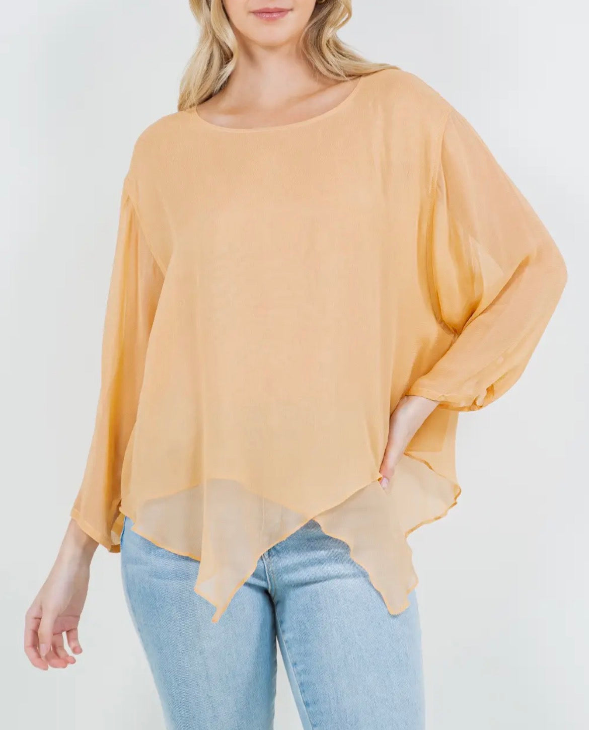 Basics - V Layer Top, Chiffon