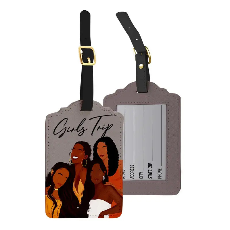 Girls Trip Luggage Tag -- African American inspired