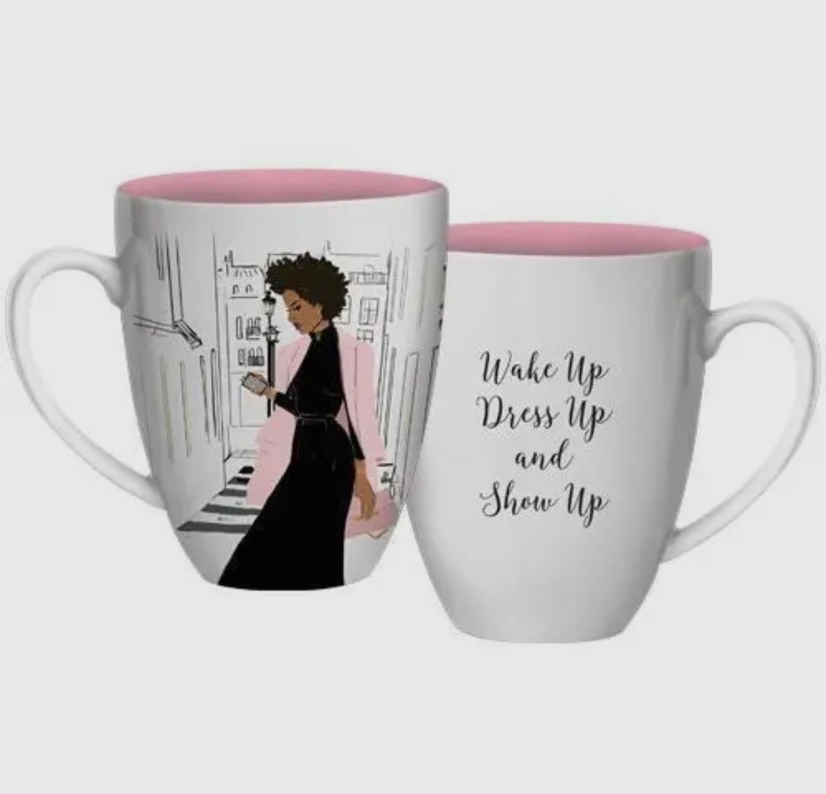 Tote Bag and Mug SET - Canvas - Wake, Dress, Show