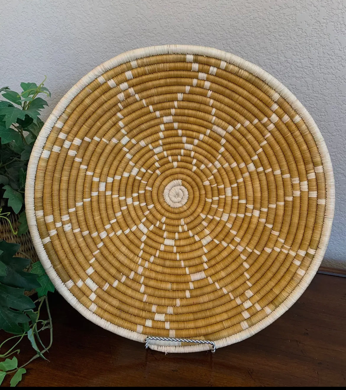 Basket Weave - Gold & Cream