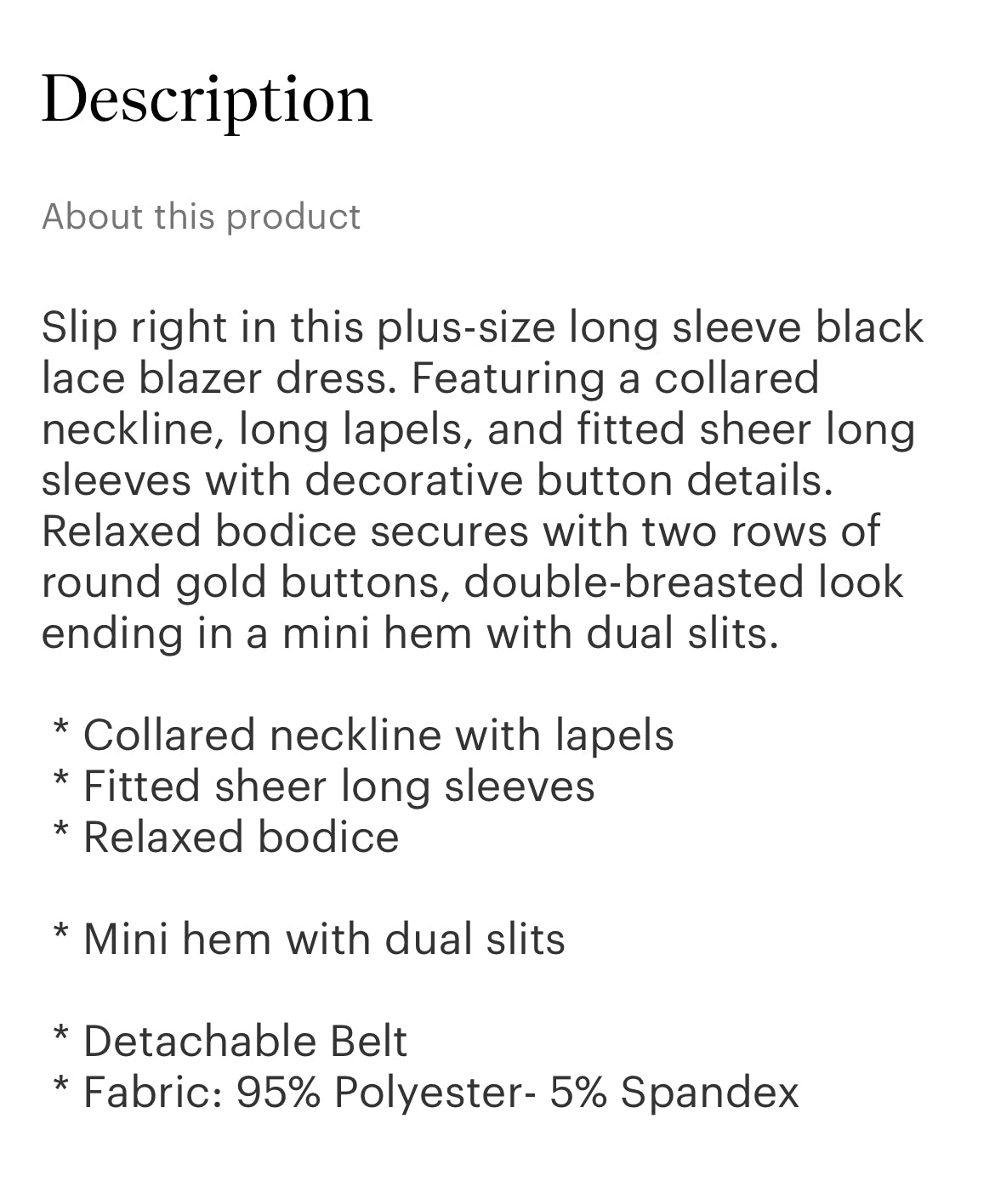 Puff sleeve blazer black dress