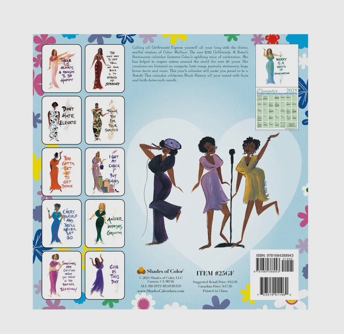 2025 Calendar - Girlfriends