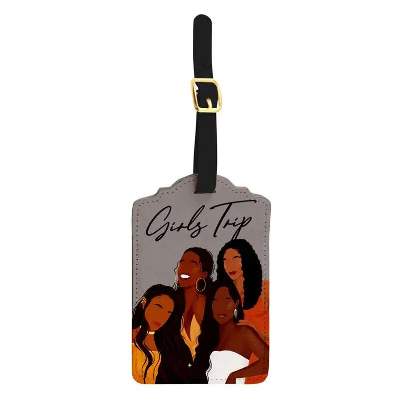Girls Trip Luggage Tag -- African American inspired