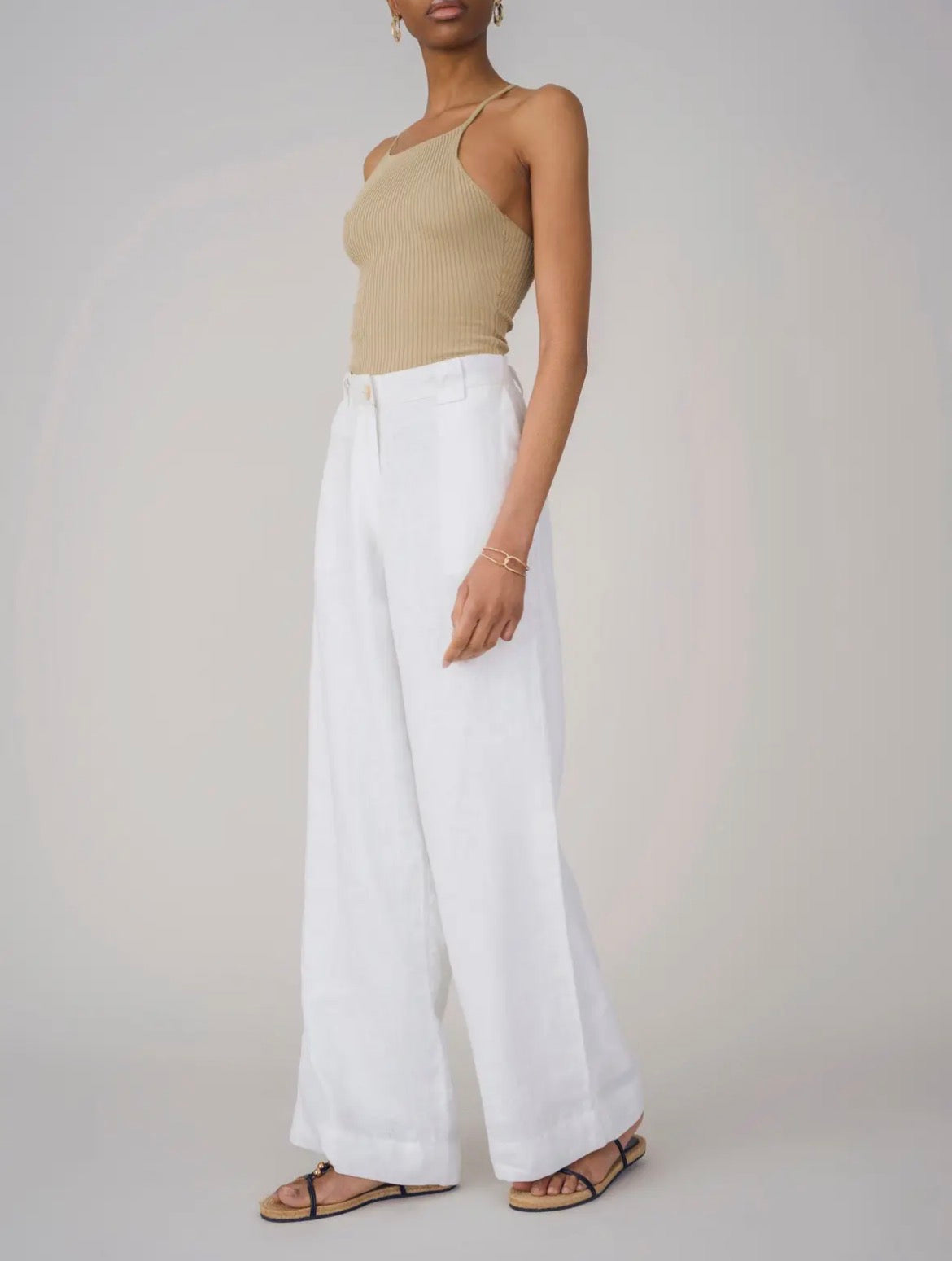 Poplin Cotton Top and 100% Linen Pants