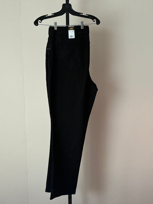 LW3, ‘Lee’ Black Straight Tapered Jeans
