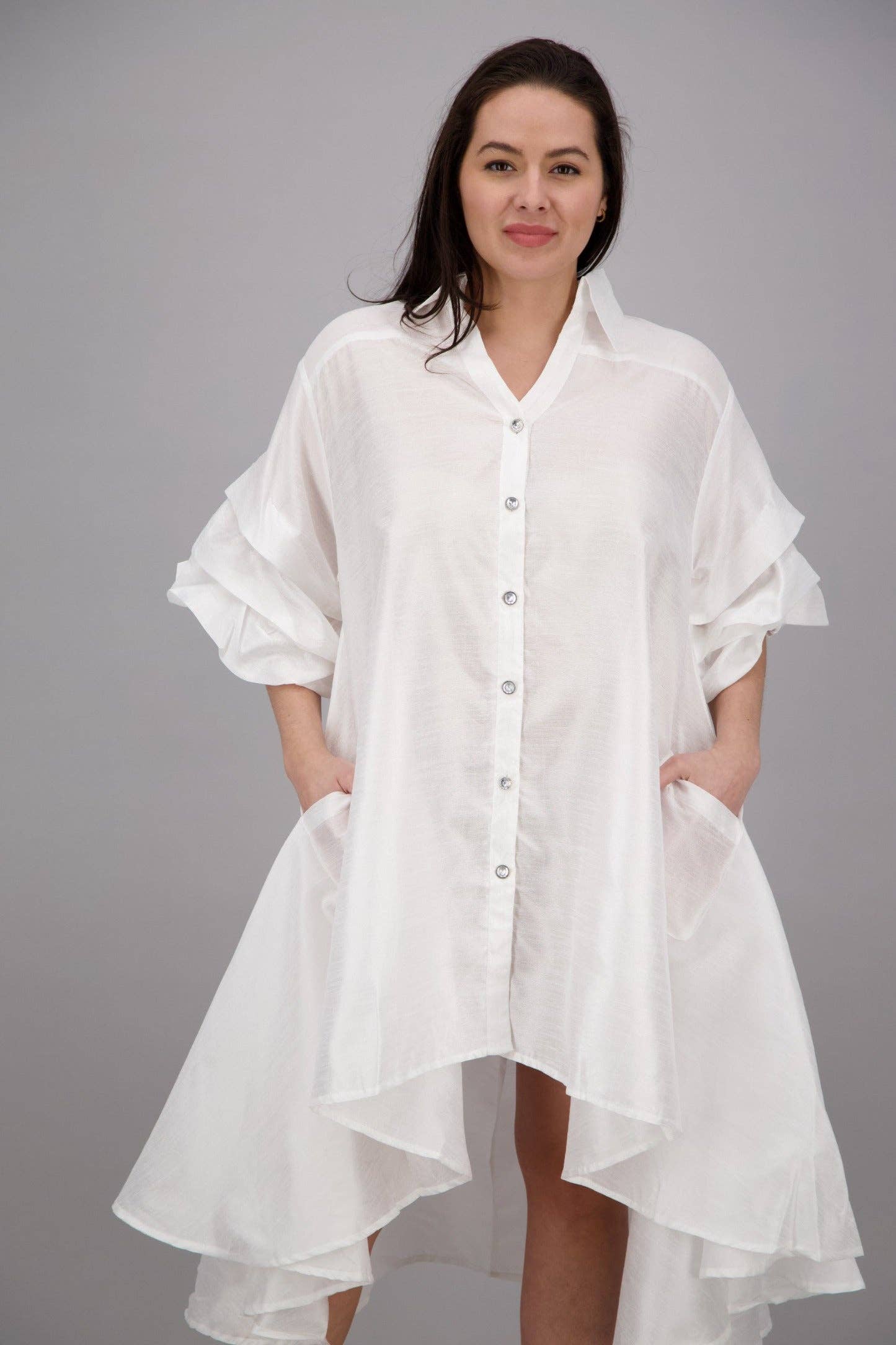 ALine Tunic Shirt Dress , One Size Fits Most
