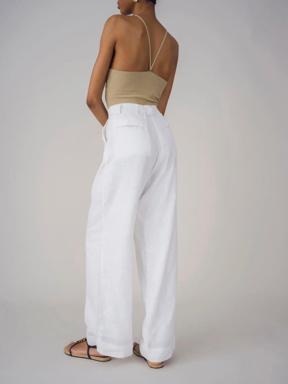 Poplin Cotton Top and 100% Linen Pants