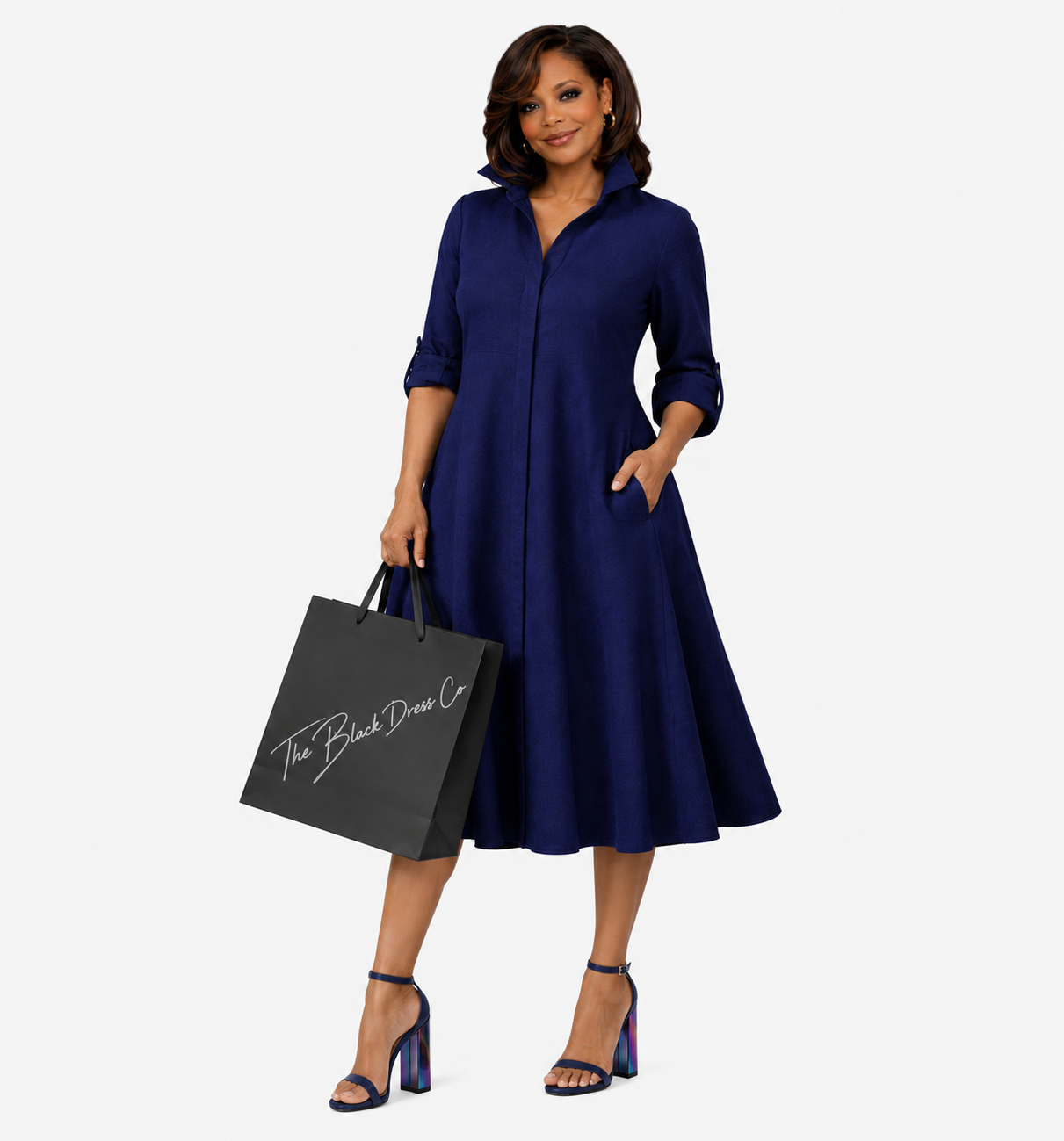 A-Line Designer Linen Dress