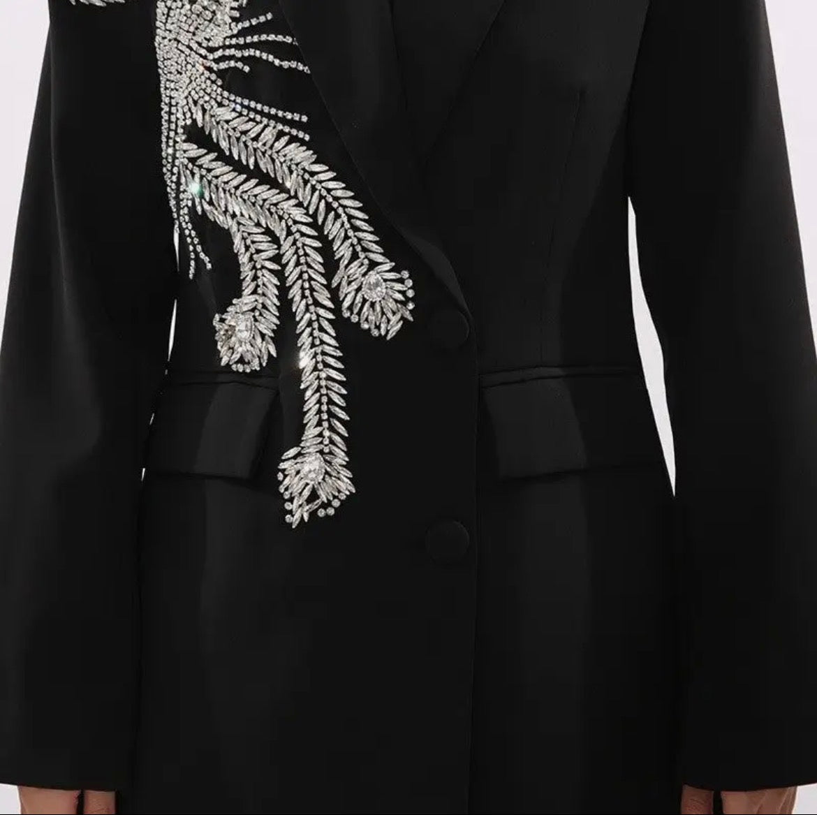 Blazer - Heavy Rhinestone,Slim Fit