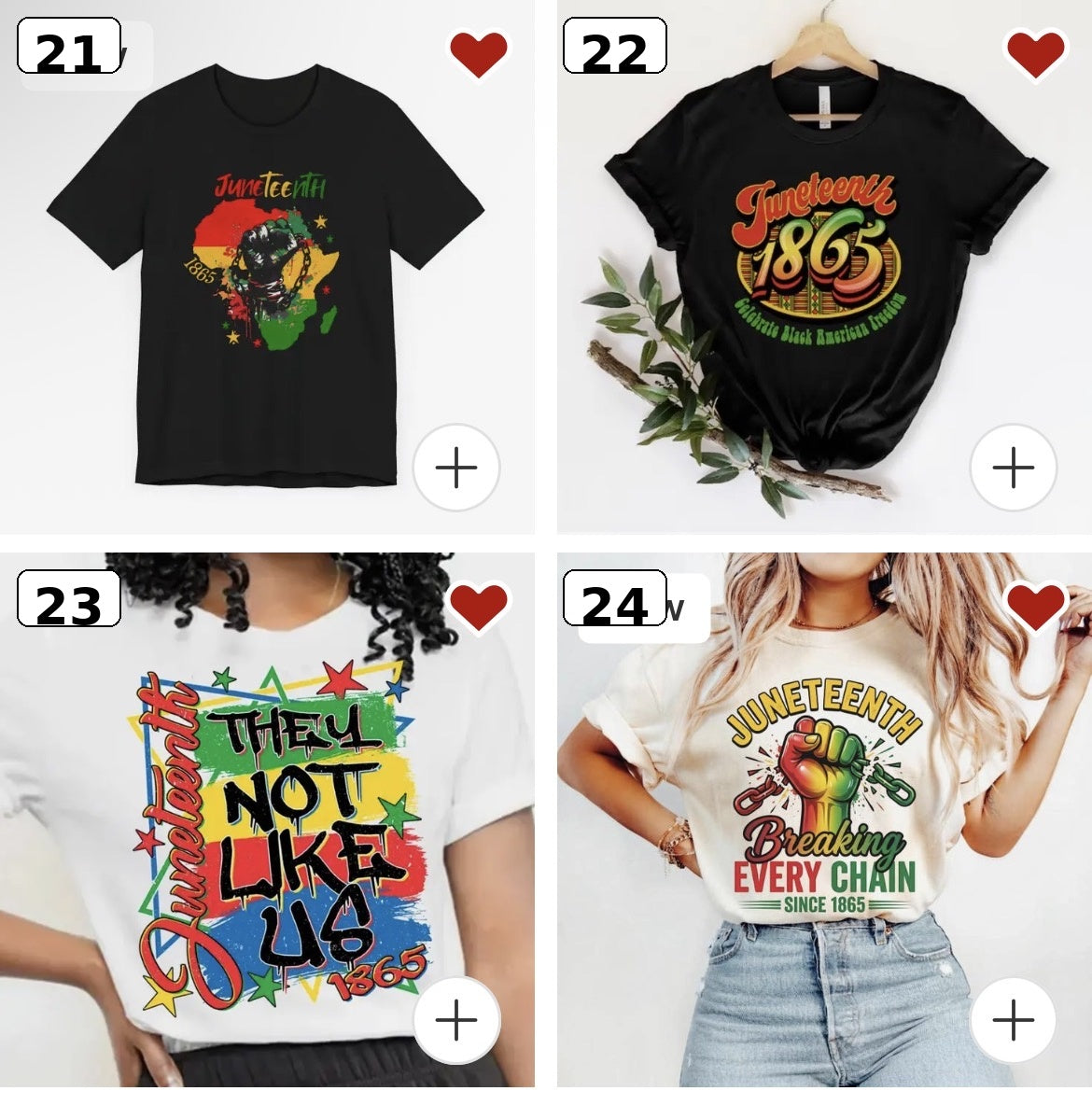 Juneteenth Tshirts - Group 2 of 3