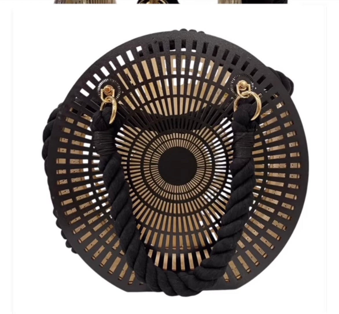 Handcrafted Wood Handbag