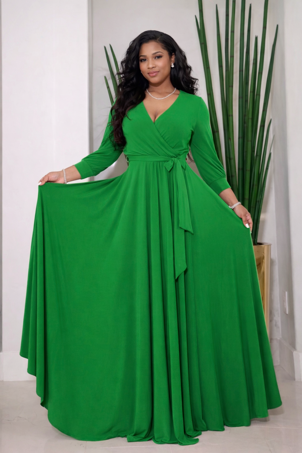Maxi Wrap Dress