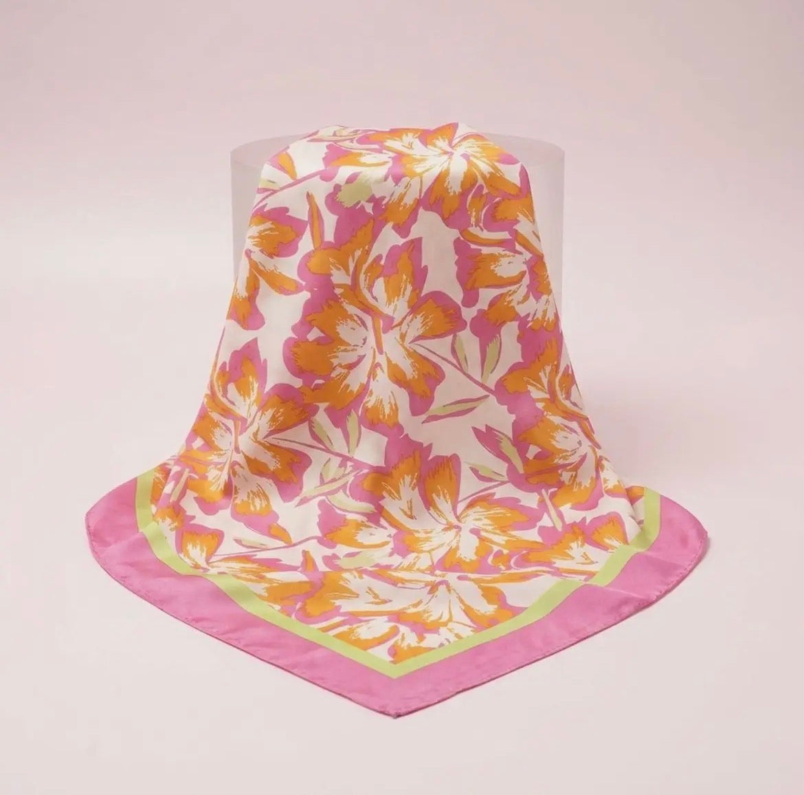 Silky Square Scarf (Set of 3), Floral