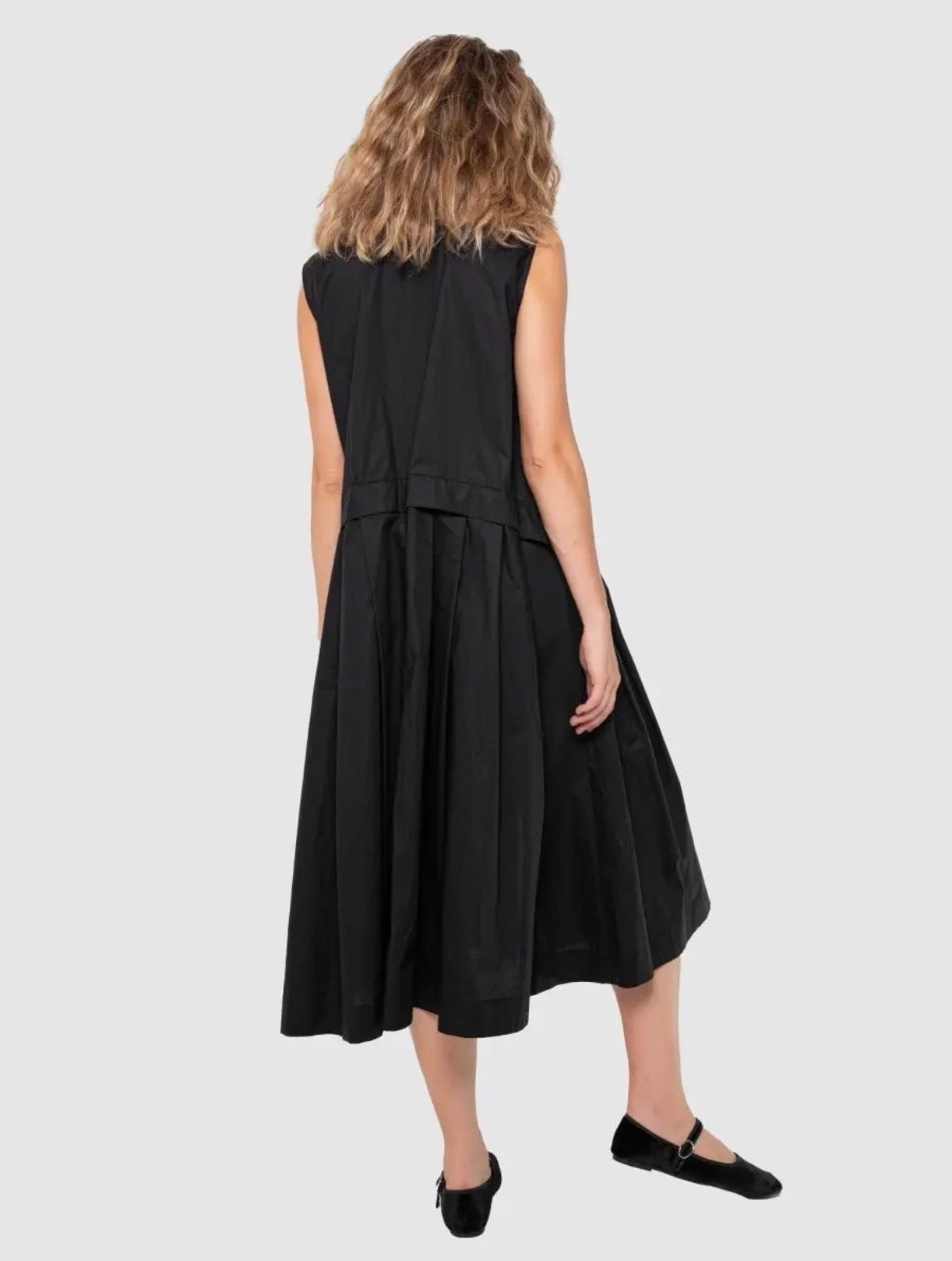 Sleeveless Vest, Black Dress