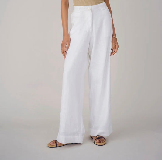 100% Four Pocket Linen Pants, Lined