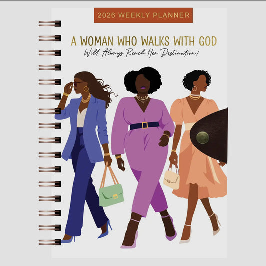 2026 Weekly Planner - A Woman Who Walks with God