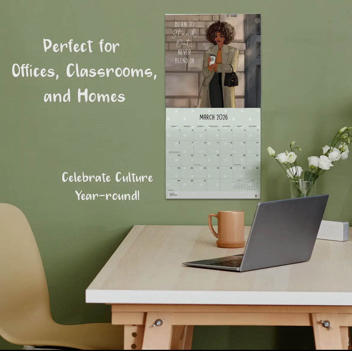 SET - 2026 Wall Calendar & Planner, Sister Friends