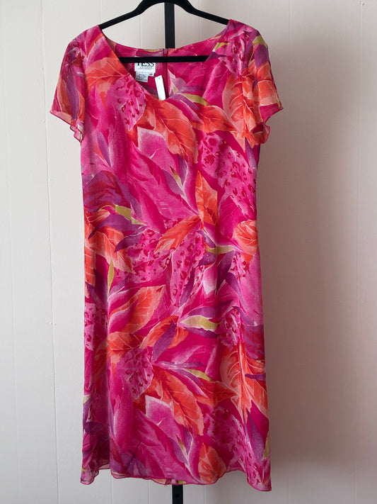 BF3, Bright Pink Floral Shift Dress by Jones New York