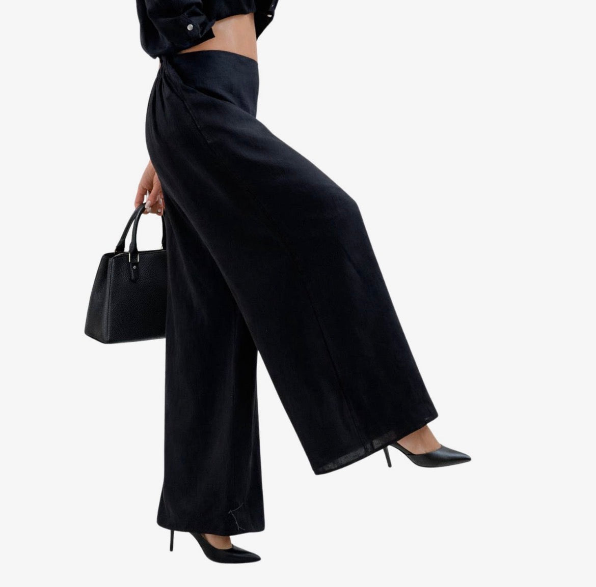 Linen Flat Front Pant