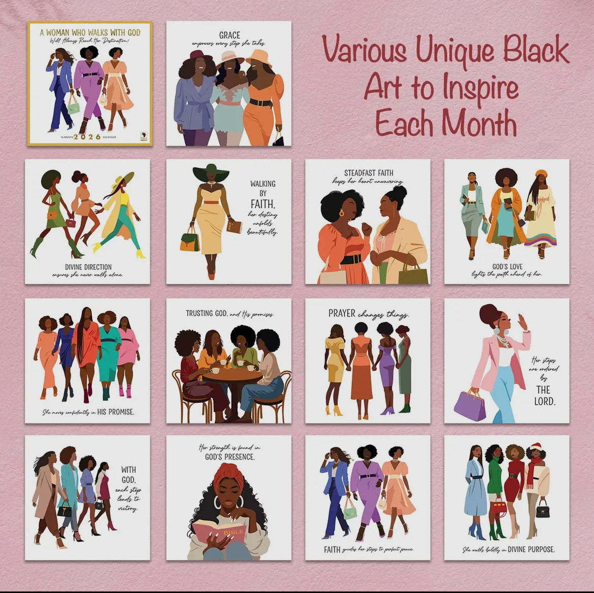 2026 Calendar - A Woman Who Walks by Faith