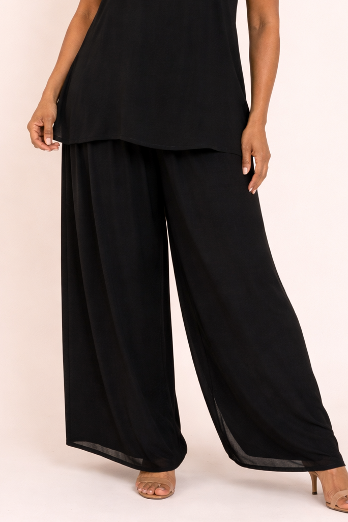 Basics - Pant, Wide Leg, Double Layer Chiffon