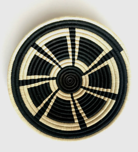 Basket Weave - Black & Cream2