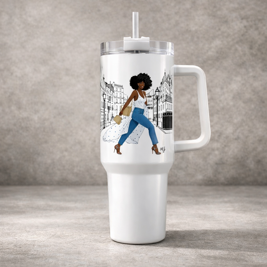 Tote Bag and Tumbler SET - Keepin it Moving