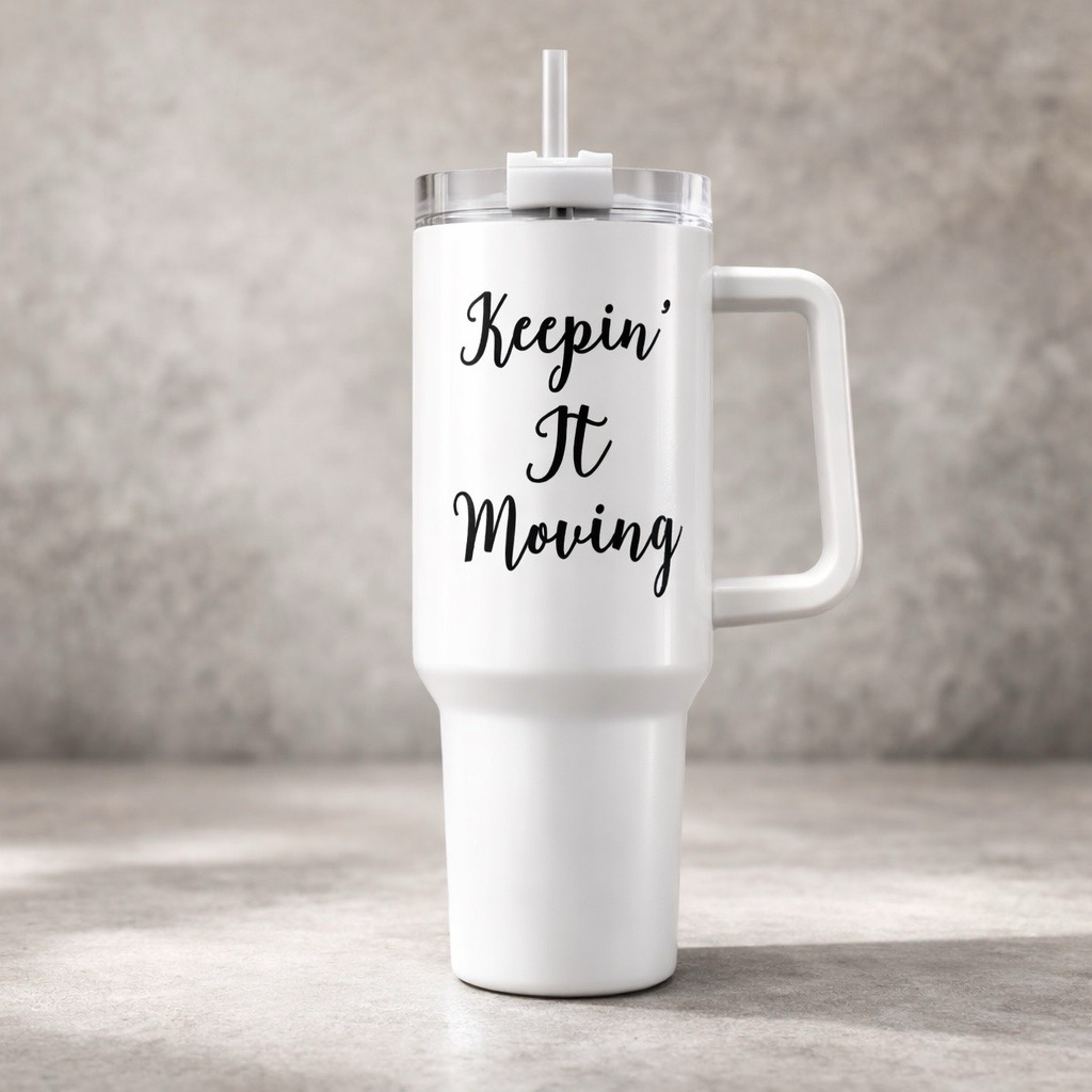 Tote Bag and Tumbler SET - Keepin it Moving