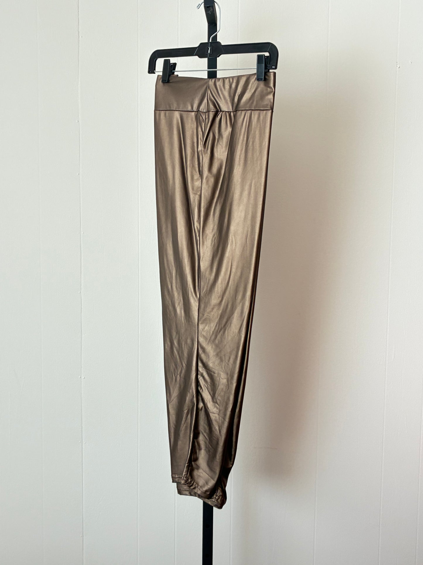 MT2, Metallic Bronze Stretch Leggings