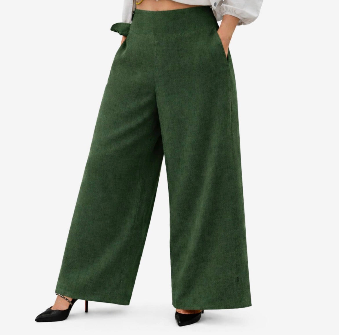 Linen Flat Front Pant