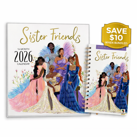 SET - 2026 Wall Calendar & Planner, Sister Friends
