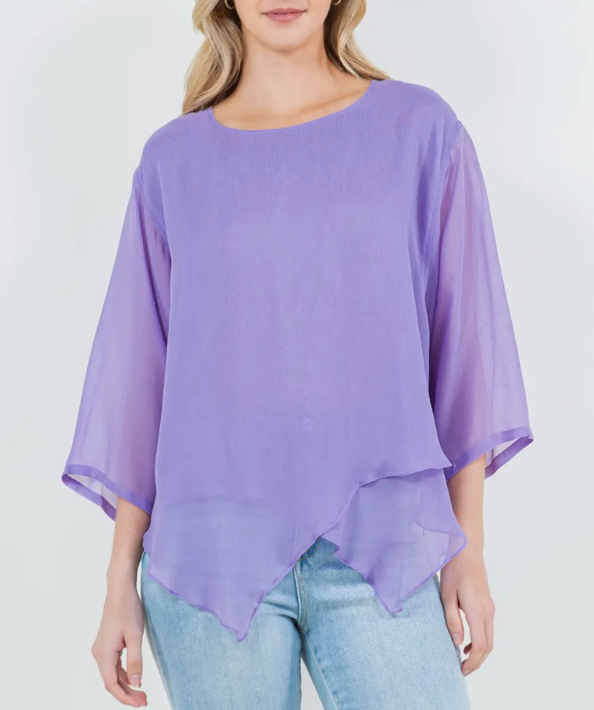 Basics - V Layer Top, Chiffon