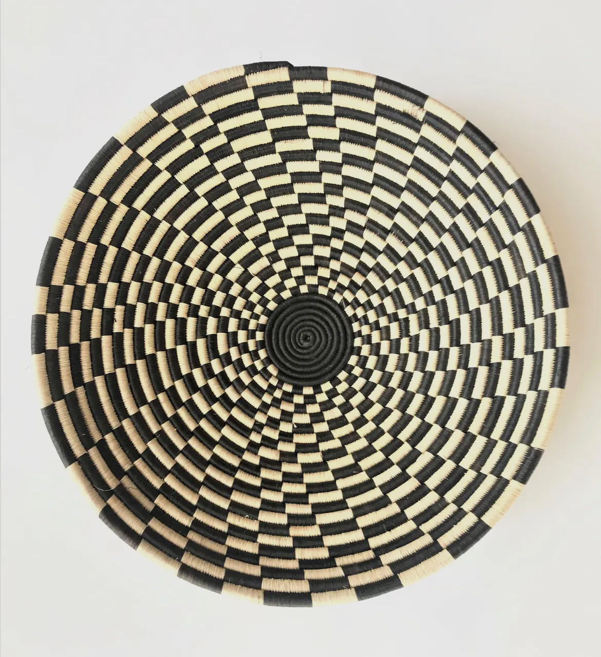 Basket Weave - Black & Cream