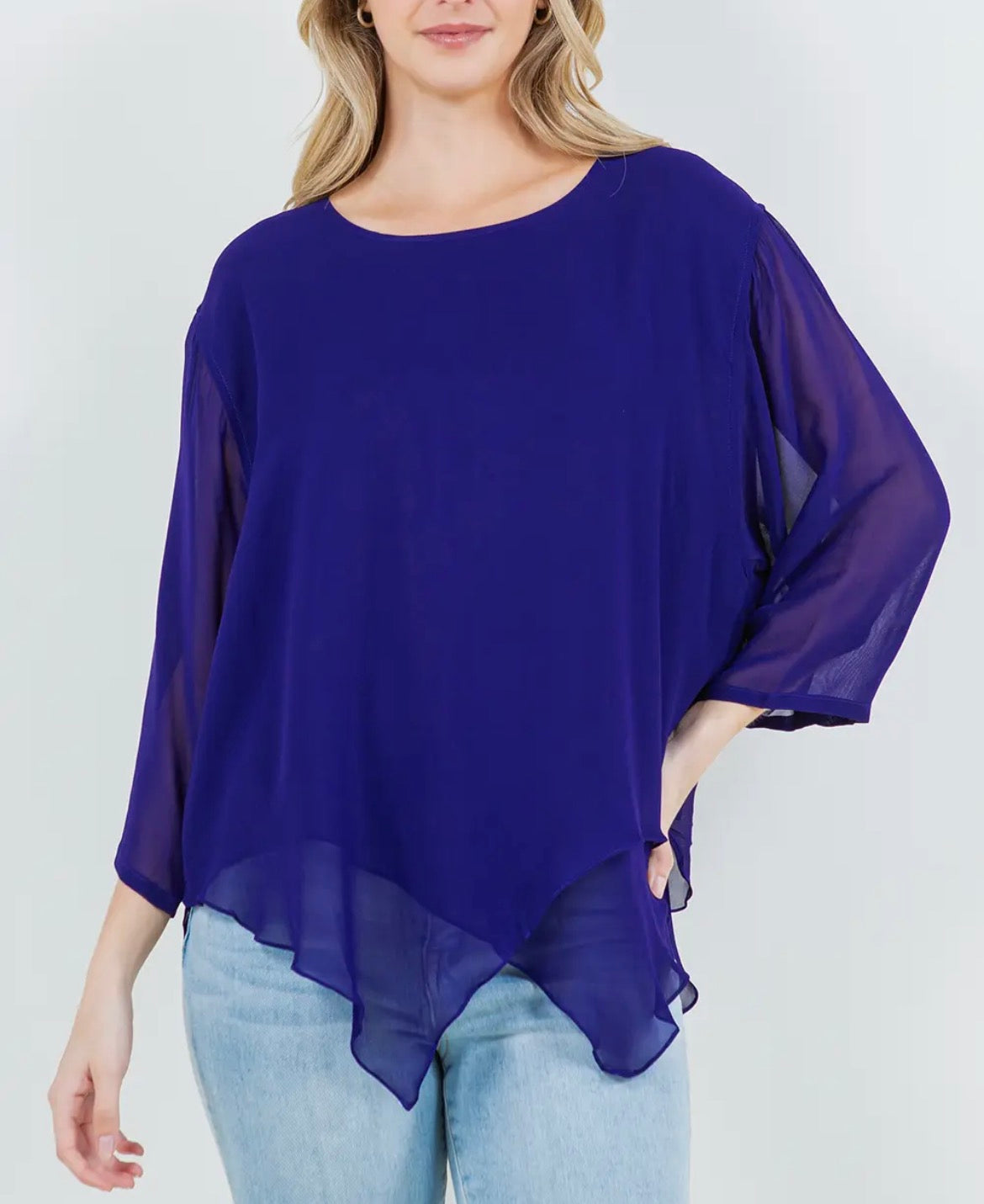 Basics - V Layer Top, Chiffon