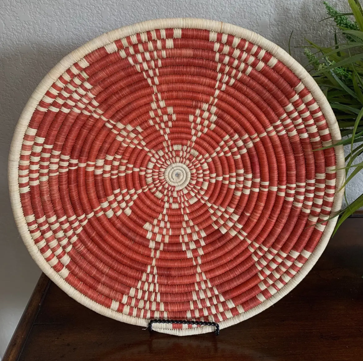 Basket Weave - Terracotta & Cream