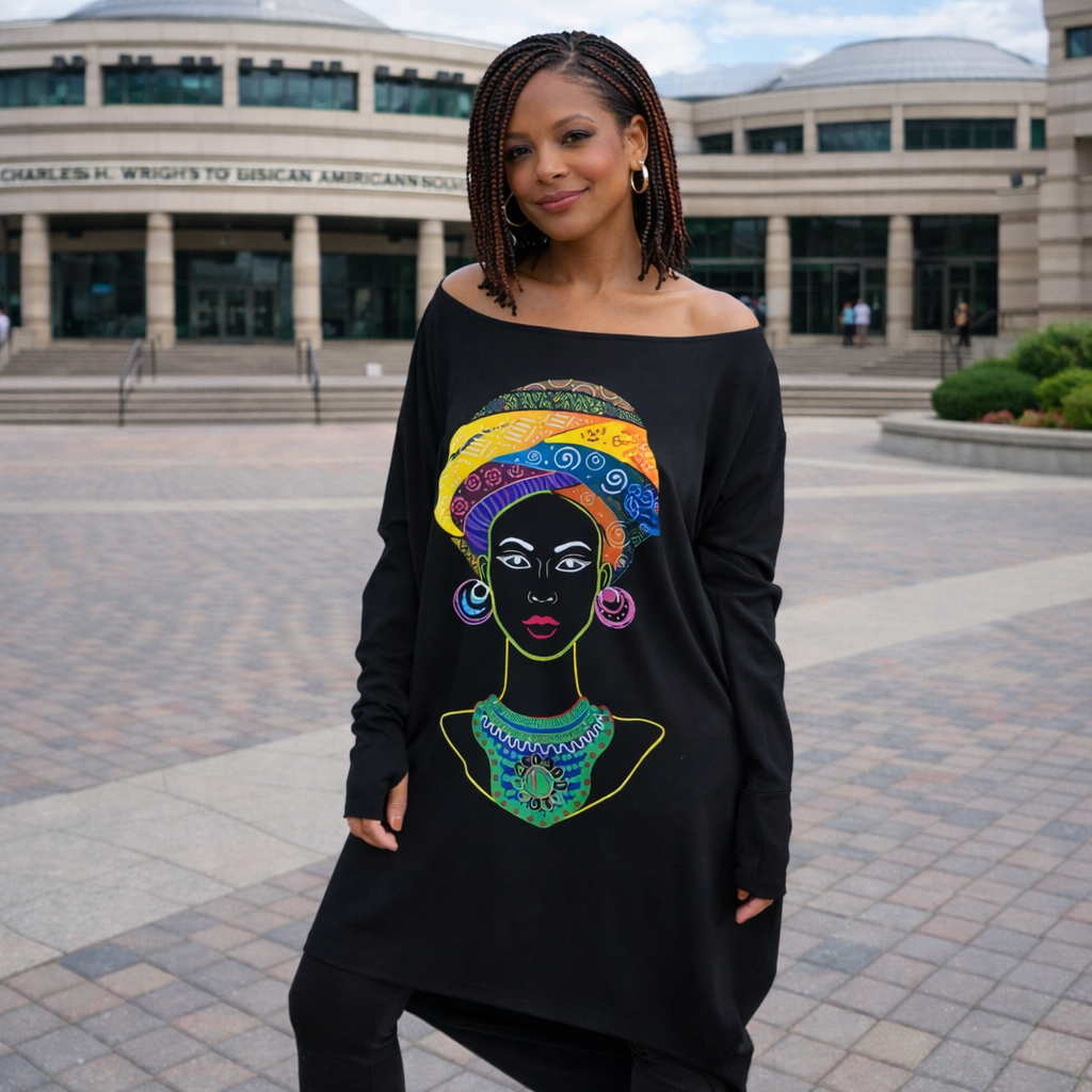 Printed Tunic - African Woman