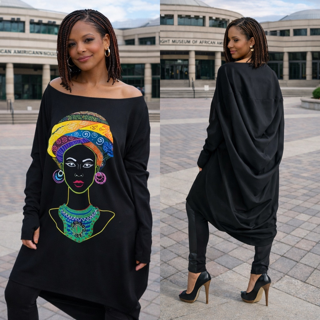 Printed Tunic - African Woman