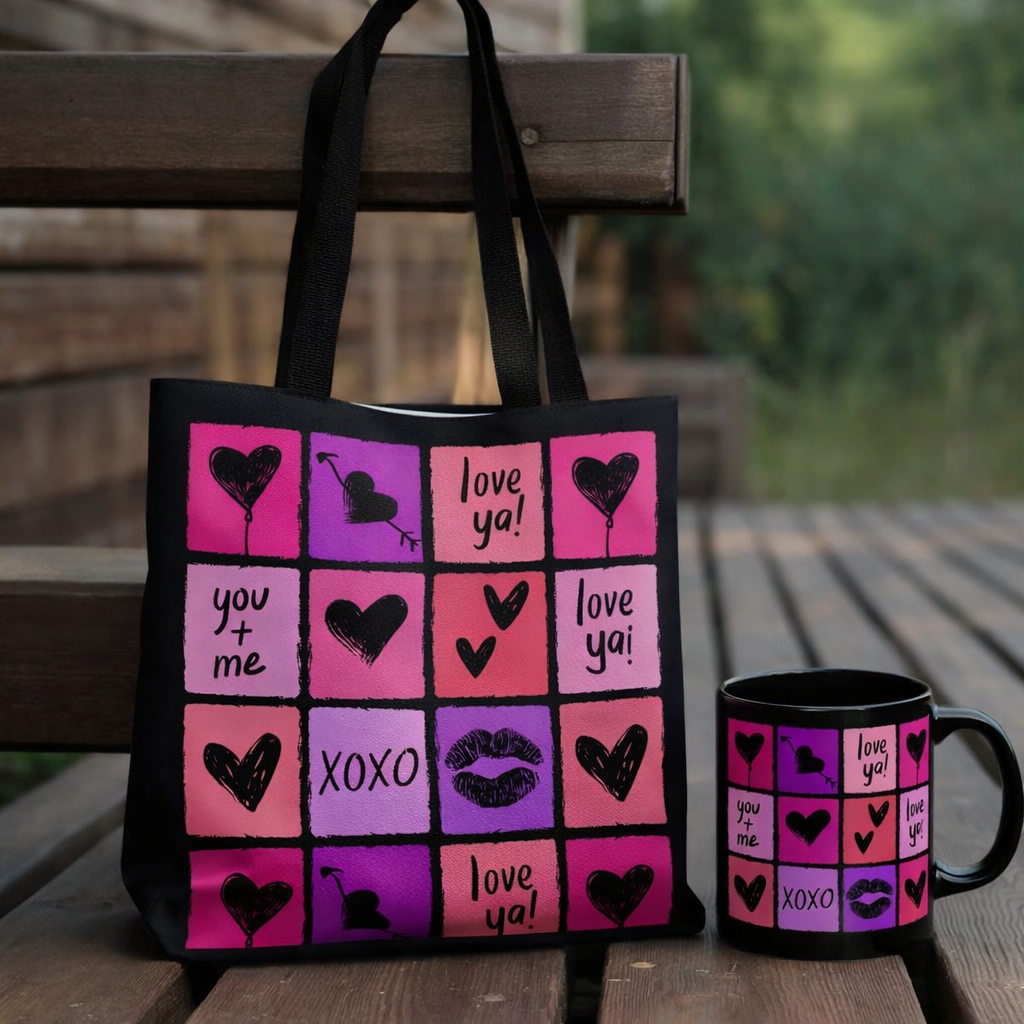 Valentine Tote and Mug SET