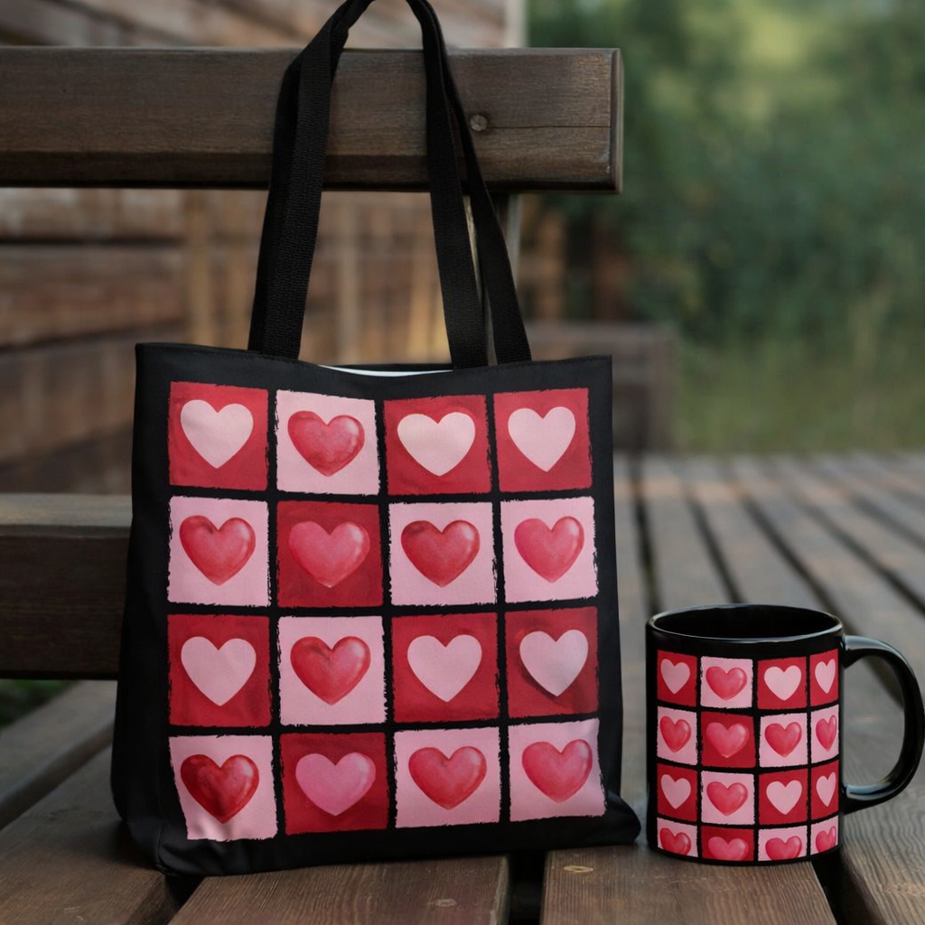 Valentine Tote and Mug SET
