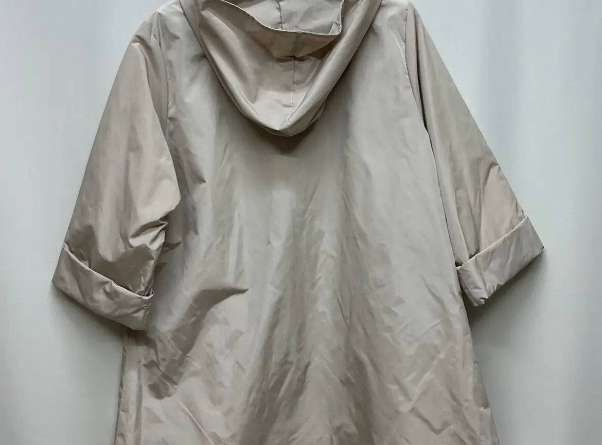 A-Line Cut Waterproof Zipper Jacket w/Hood